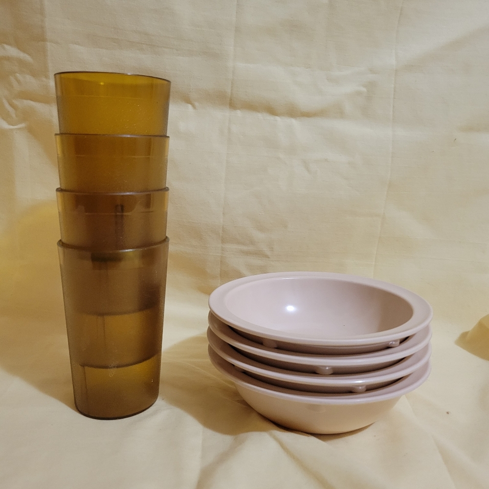 Vintage Classic Restaurant Ware Fruit Dish and Juice Glass set of 8